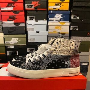 Sun + Stone Mesa Mens Canvas Lifestyle High-Top Sneakers